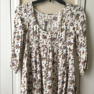 Denim & Supply mid sleeve low neck dress